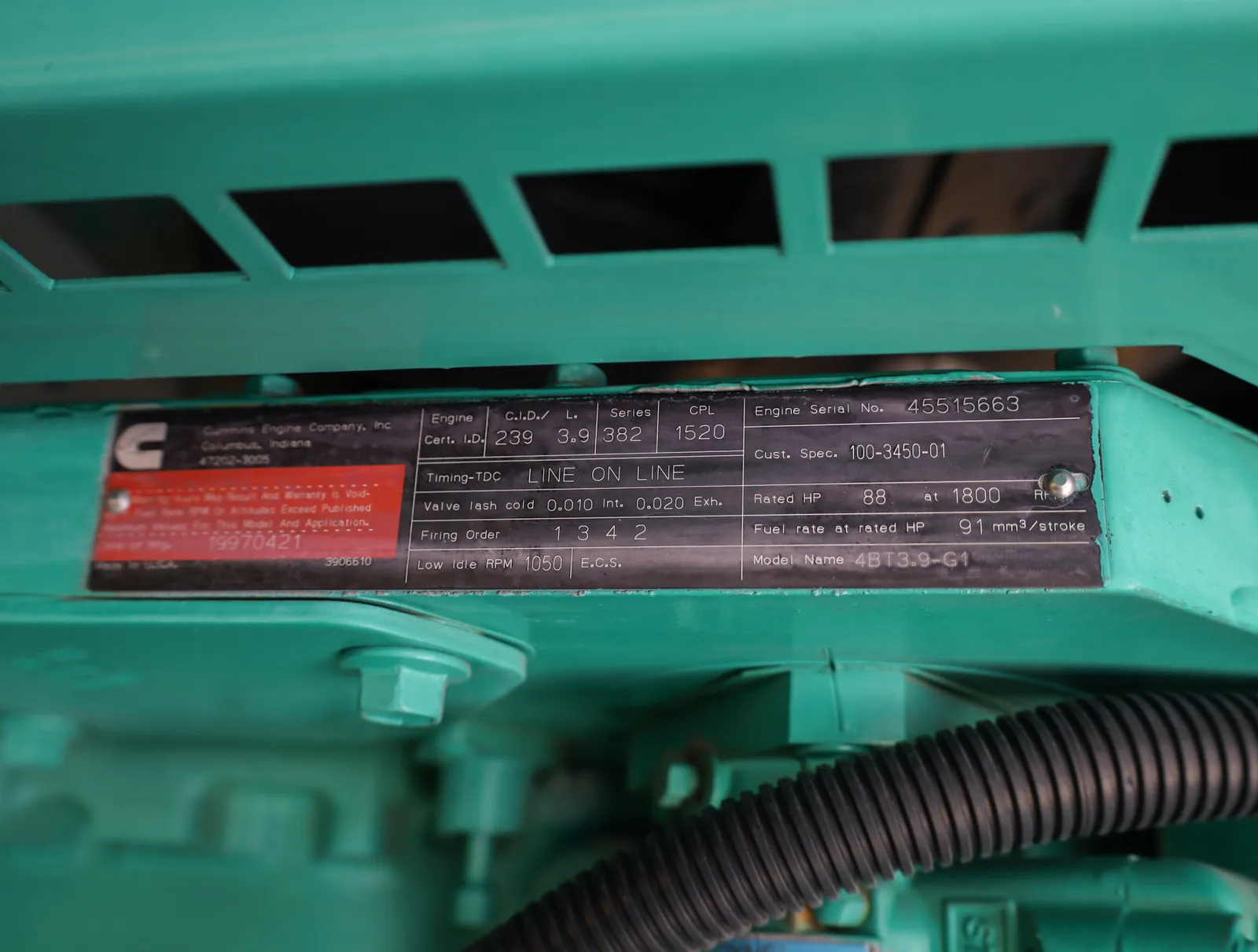 50kW Cummins Diesel Generator Set #092376 - Image 6