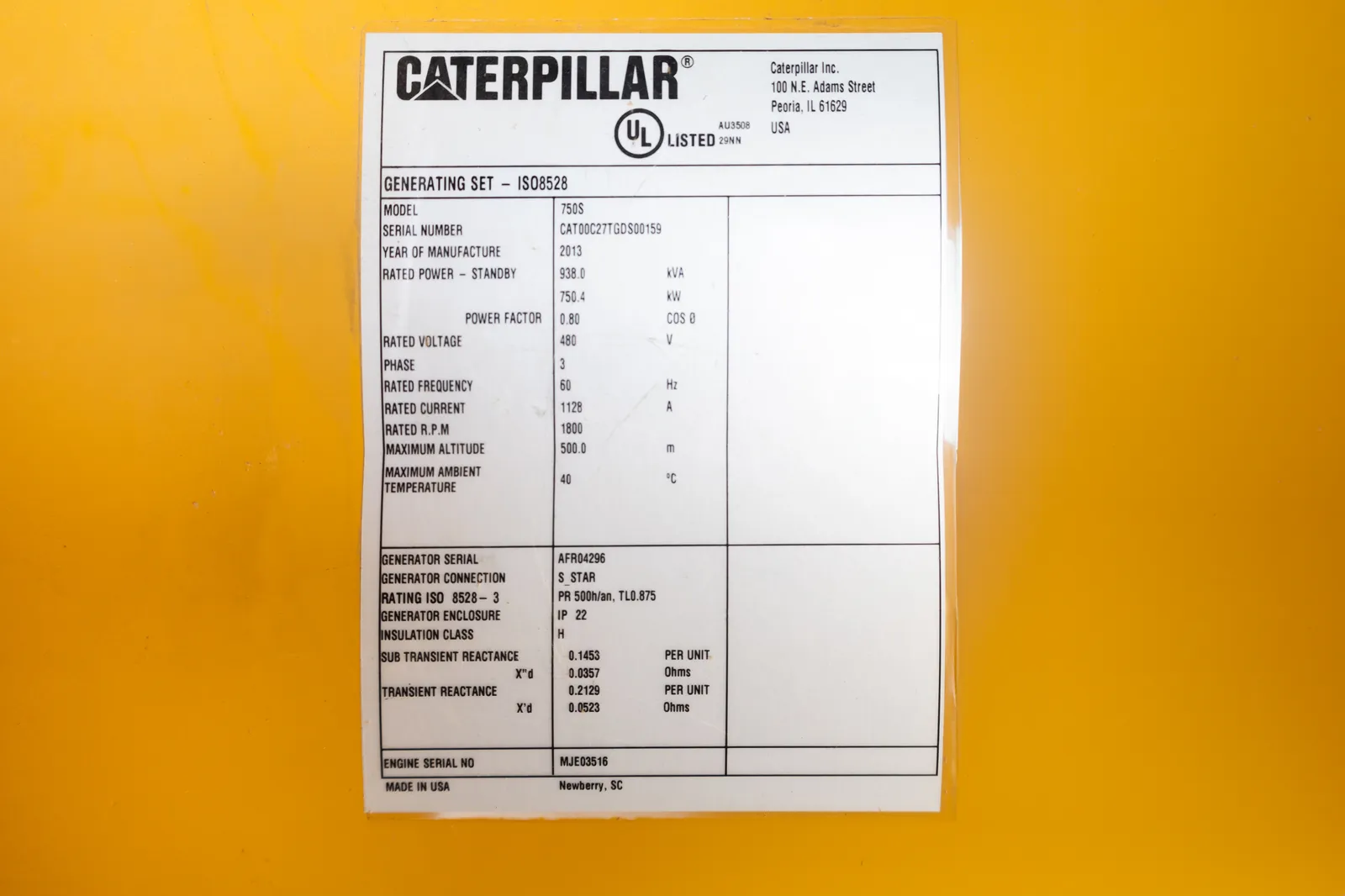 750kW Caterpillar Diesel Generator Set #091550 - Image 6